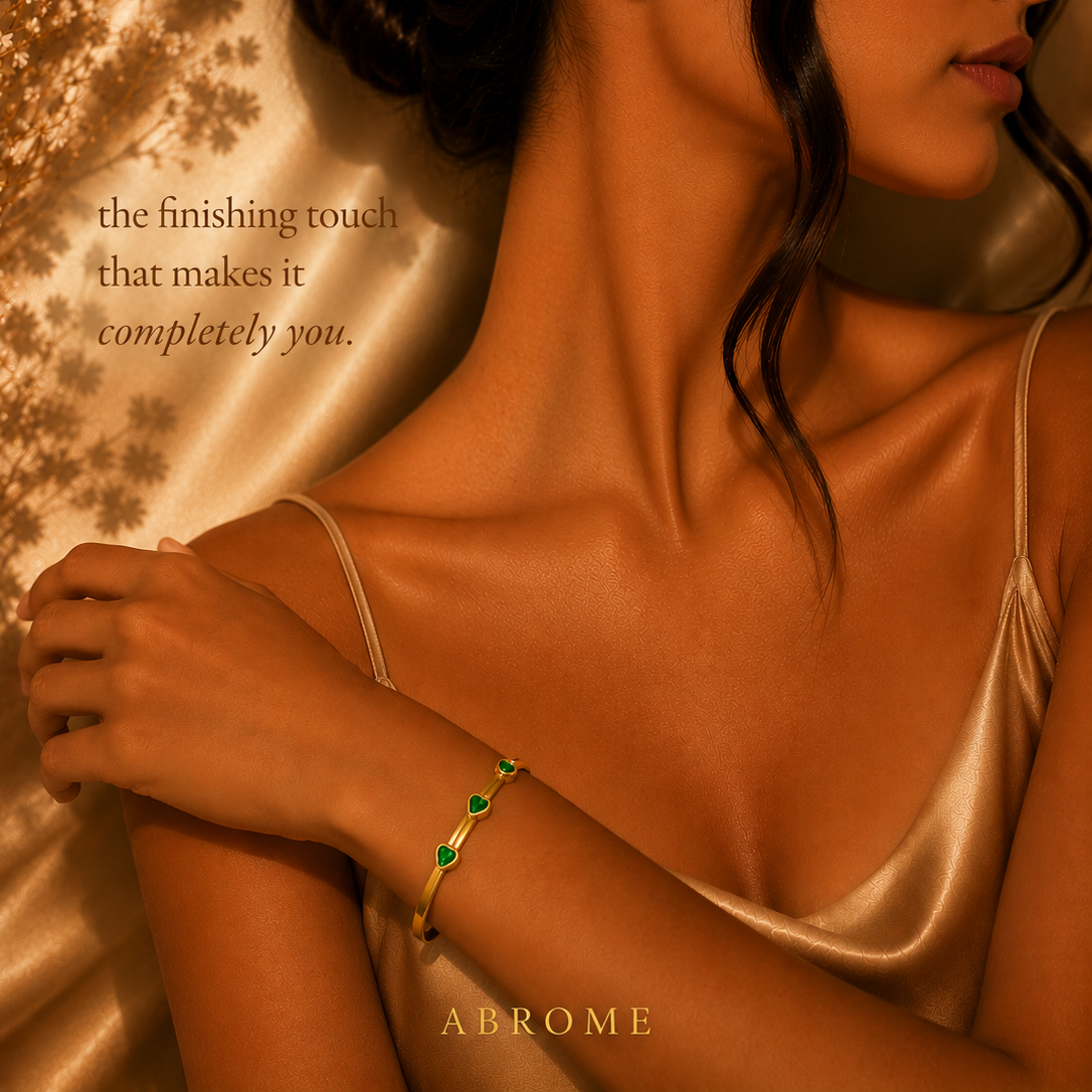 Hearts Bracelet – 18K Gold Plated Stainless Steel