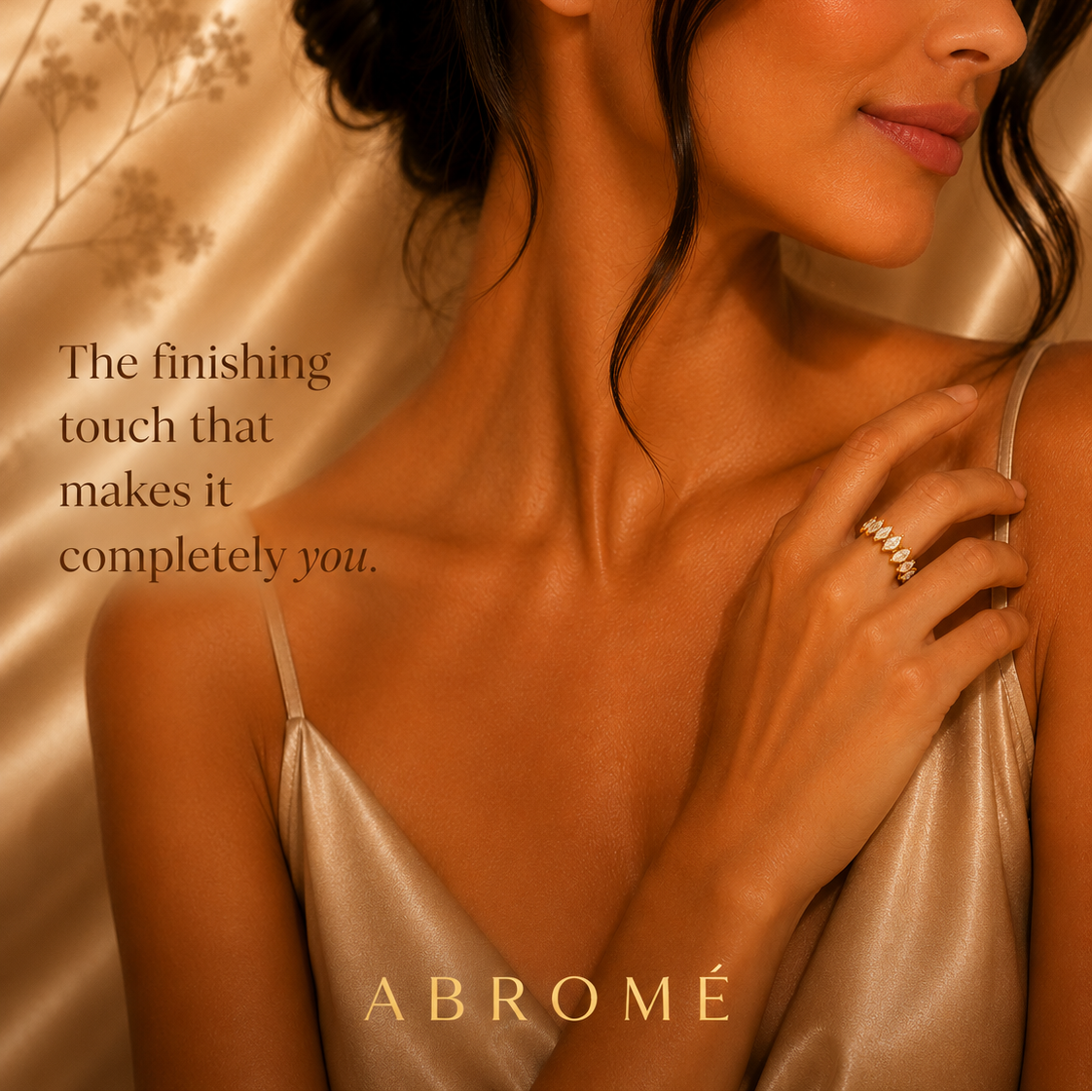 Adjustable Gold Plated Ring for Effortless Elegance