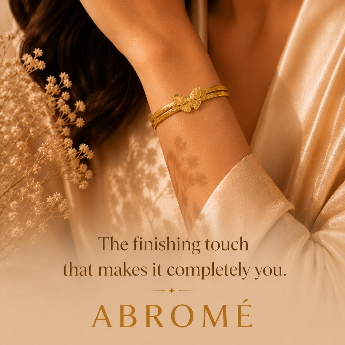 Butterfly Bracelet – 18K Gold Plated Stainless Steel