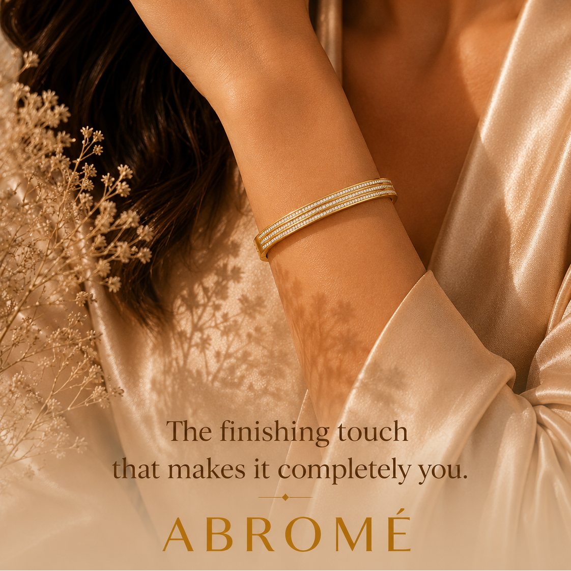 Crystal Bracelet – 18K Gold Plated Stainless Steel