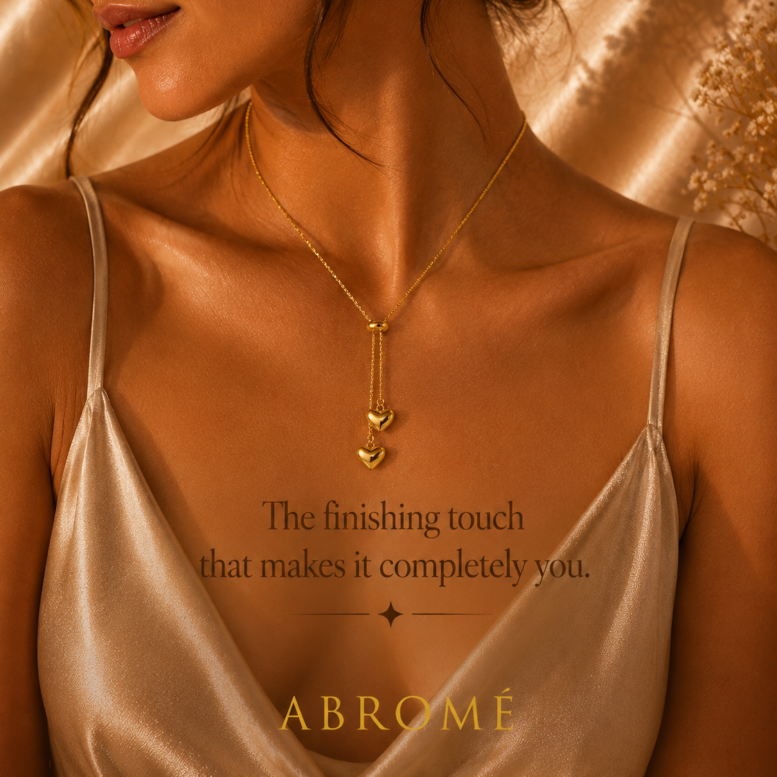 Hearts Necklace Gold Plated – Elegance Meets Timeless Romance