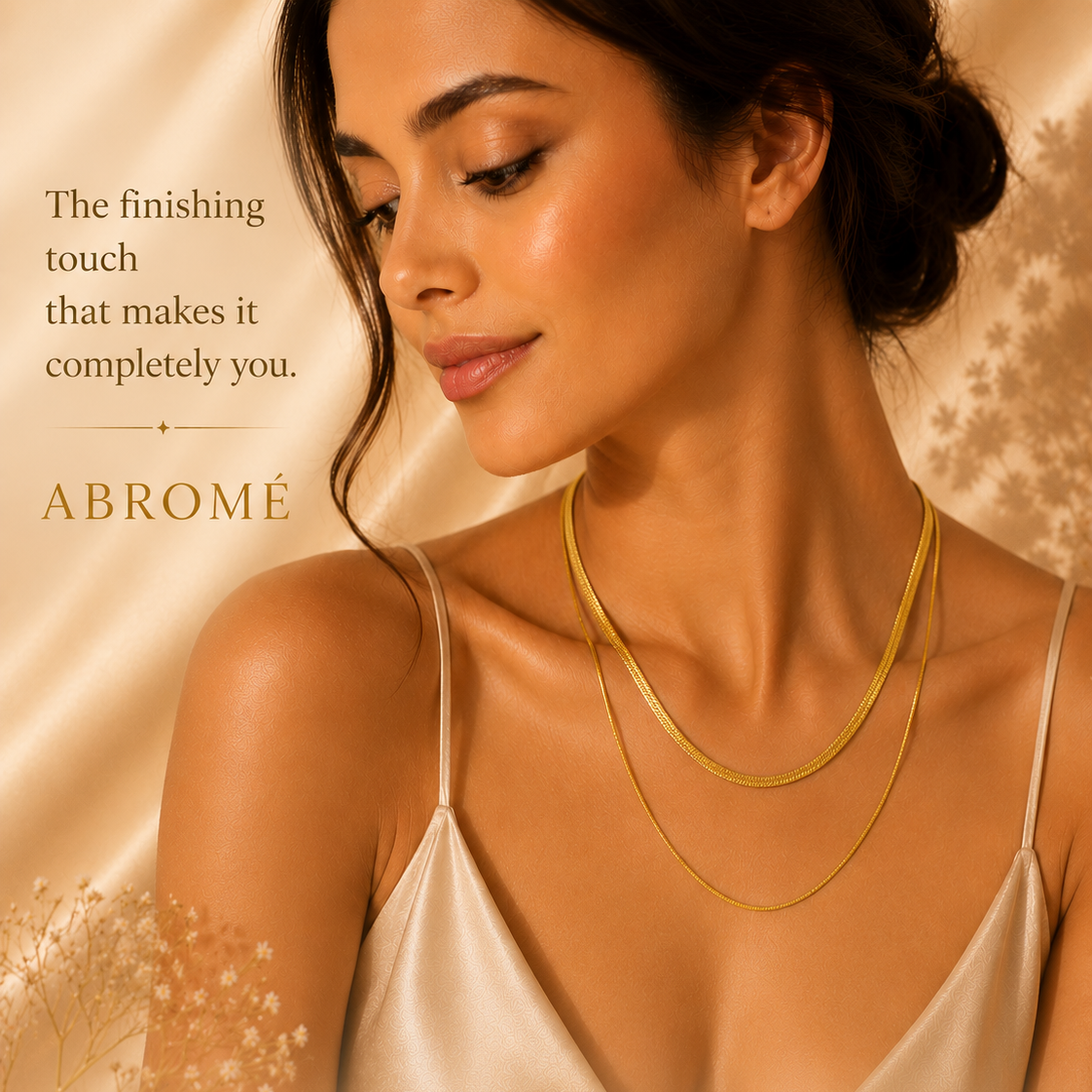 Layered Snake Chain Necklace – 18K Gold Plated Stainless Steel