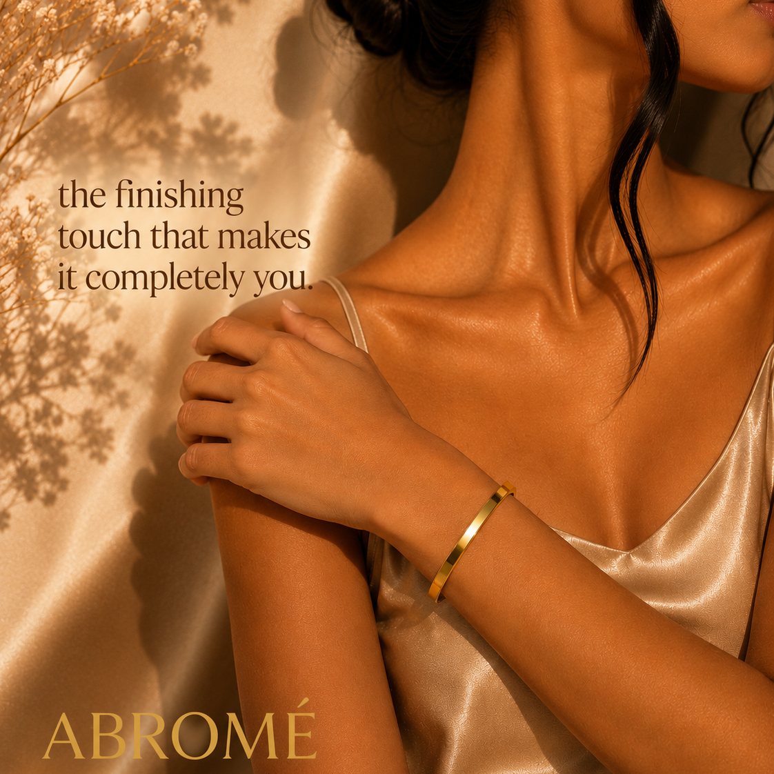 Minimalist Gold Bangle Bracelet – 18K Gold Plated