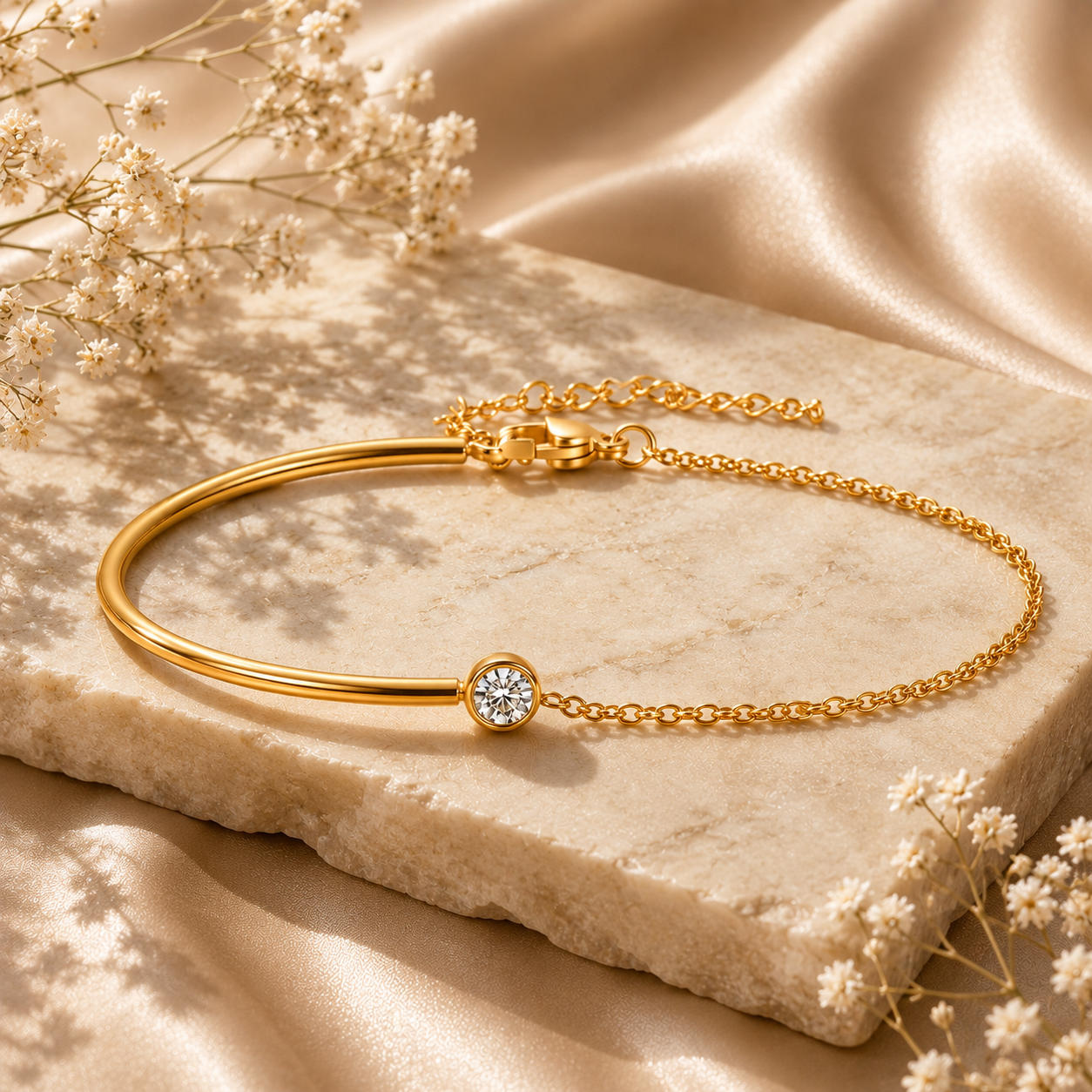 18K Gold Plated Cubic Zirconia Bracelet