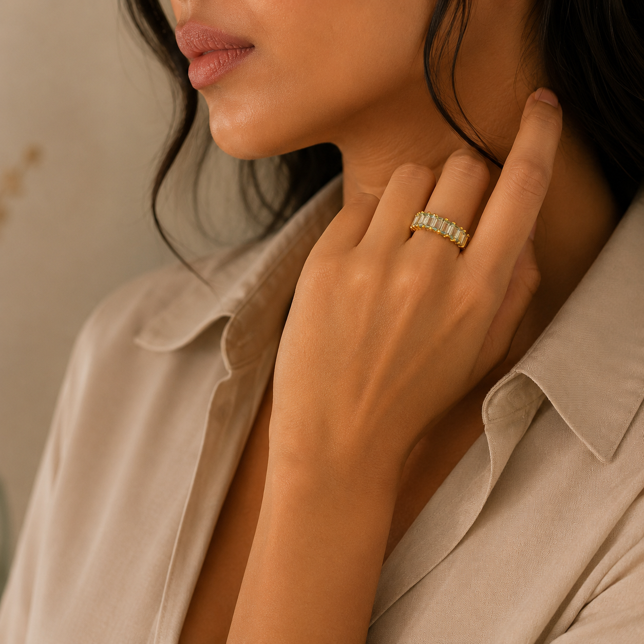 18K Gold Plated Stainless Steel Ring