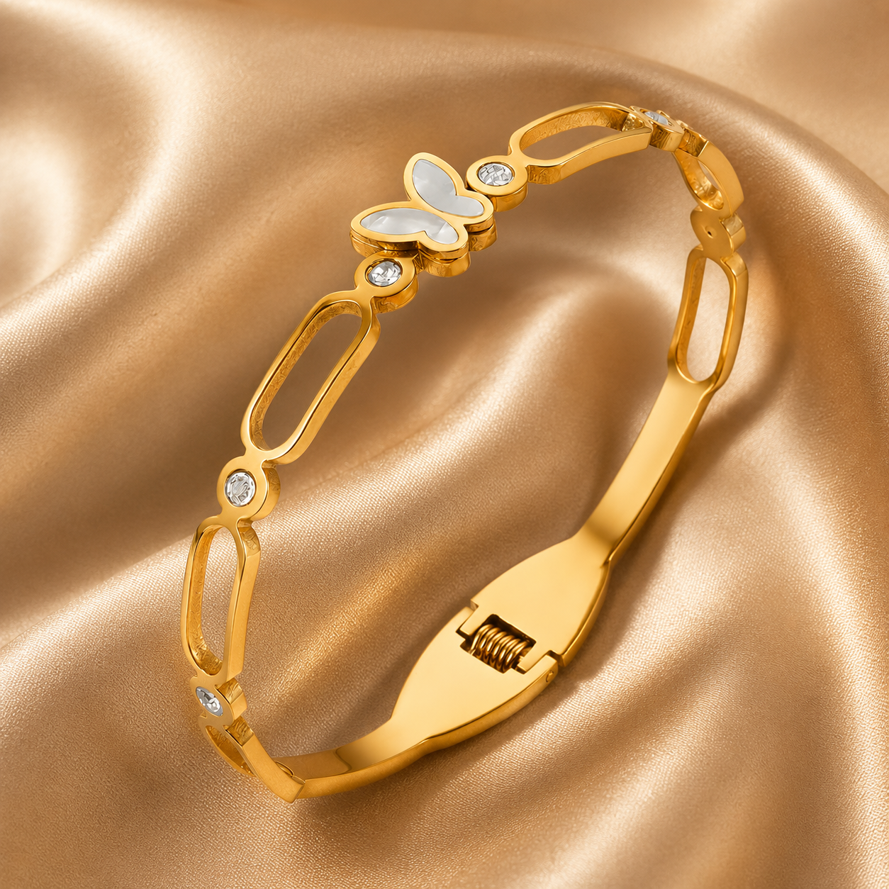 Butterfly Bracelet – 18K Gold Plated Stainless Steel