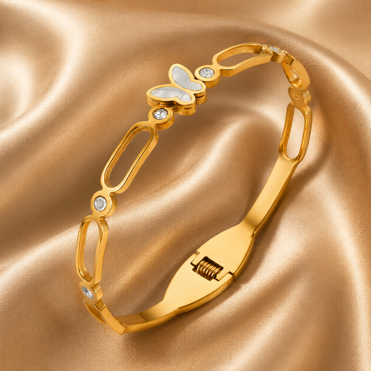 Butterfly Bracelet – 18K Gold Plated Stainless Steel