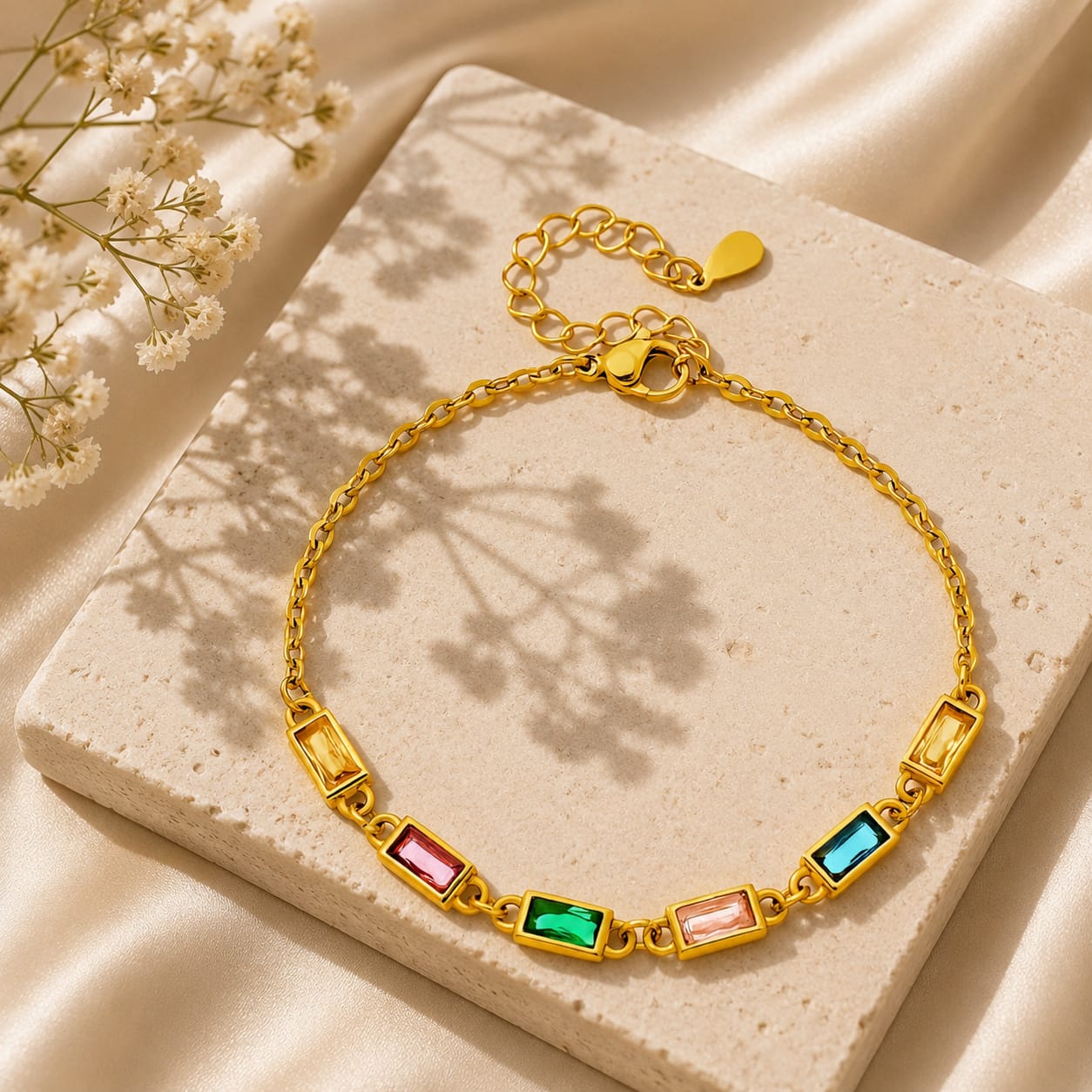 18K Gold Plated Cubic Zirconia Bracelet