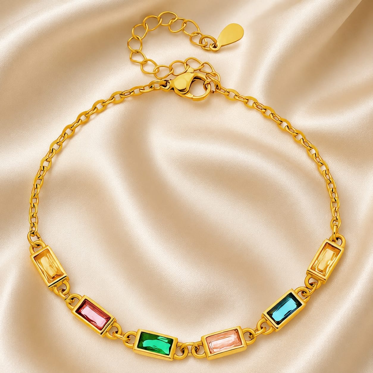 18K Gold Plated Cubic Zirconia Bracelet