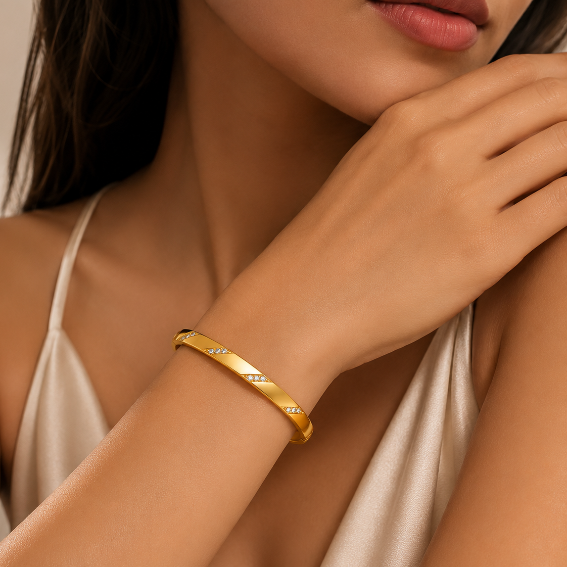 18K Gold Plated Steel Bracelet