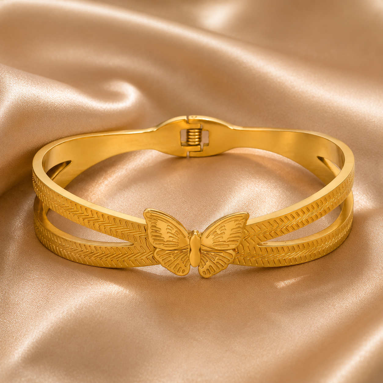 Butterfly Bracelet – 18K Gold Plated Stainless Steel