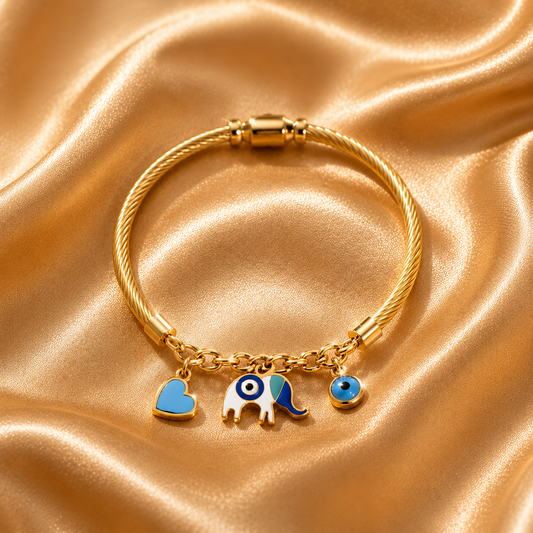 Celeste Classic Bracelet, 18K Gold Plated Steel