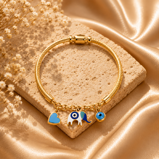 Celeste Classic Bracelet, 18K Gold Plated Steel - A B R O M É