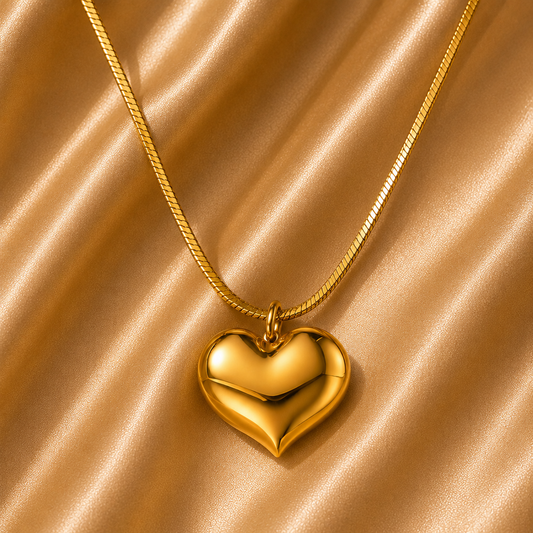 Hearts Necklace – 18K Gold Plated Stainless Steel