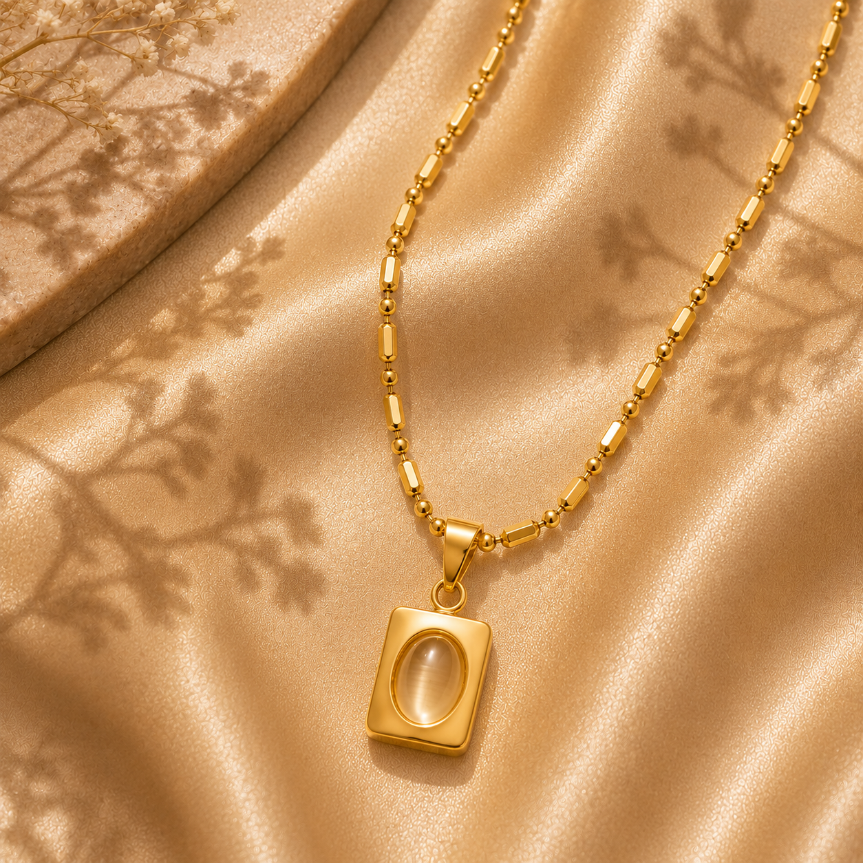 Radiant Pendant Necklace – 18K Gold Plated