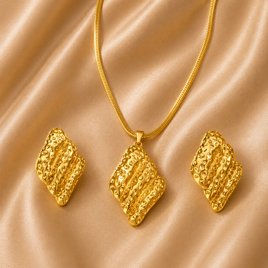 18K Gold Plated Necklace Set